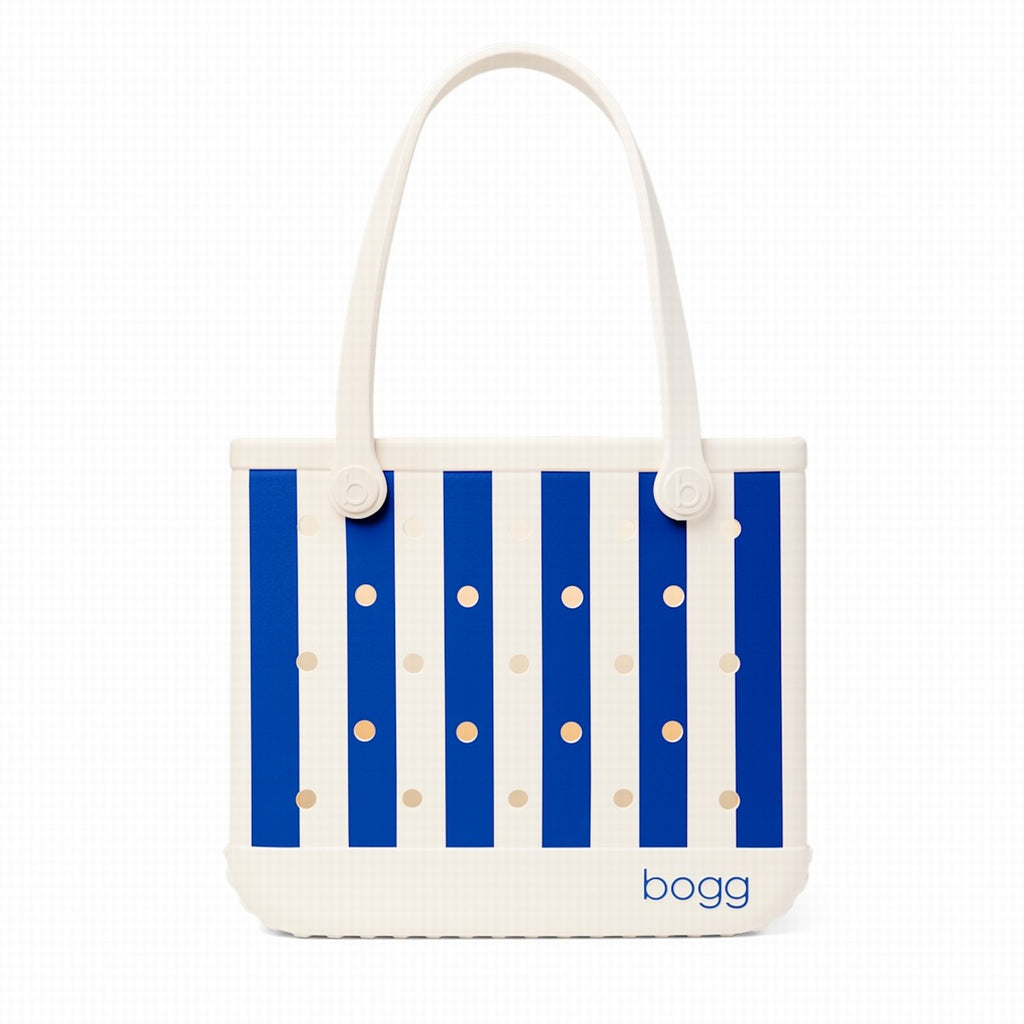 Baby Bogg Bag Mykonos Blue Stripe Marine Adventure Carryall Functional Quick Dry Adjustable Shoulder Strap for Weekend Travel