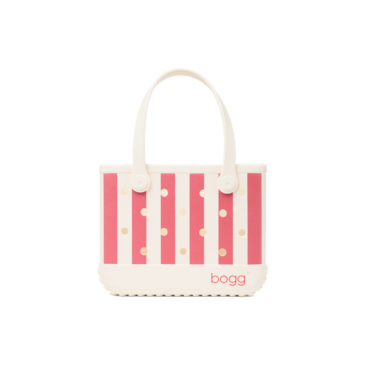 Bitty Bogg Bag Capri Coral Stripe Holiday Cruise Tote Premium Travel Friendly Deep Storage Interior for Boat Excursions