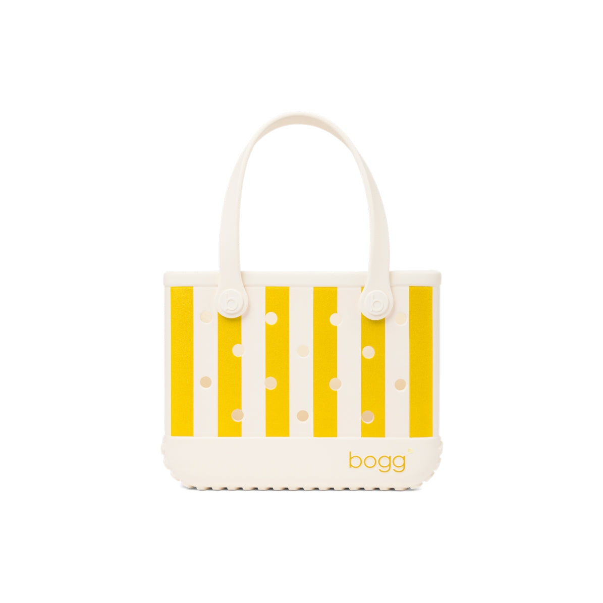 Bitty Bogg Bag Limoncello Yellow Stripe Family Size Beach Organizer Tip Resistant Oversized with Cosmetic Organizer for Picnic Days Travel Organizer Vacation Essentials for Women