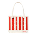 Baby Bogg Bag Buoy Red Stripe Summer Holiday Storage Tote Functional Washable Reinforced Grip Handles for Resort Vacations