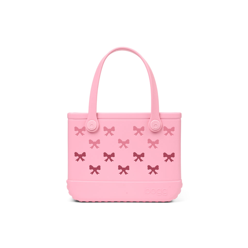 Bitty Bogg Bag Bubblegum Bows Water Sports Travel Tote Travel Friendly Sandproof with Travel Accessory Pouch for Pool Days Travel Organizer Vacation Essentials for Women