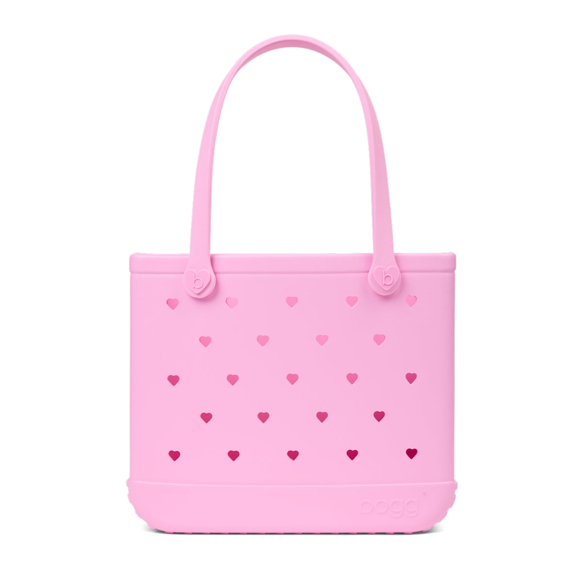Baby Bogg Bag Cut Out Heart Pink Taffy Quick Dry Beach Storage Tote Lightweight Oversized with Cosmetic Organizer for Summer Travel Travel Organizer Vacation Essentials for Women