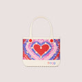 Bitty Bogg Bag Dye licious Heart Buoy Red Seaside Adventure Tote Stylish Washable Non Slip Bottom Design for Family Trips