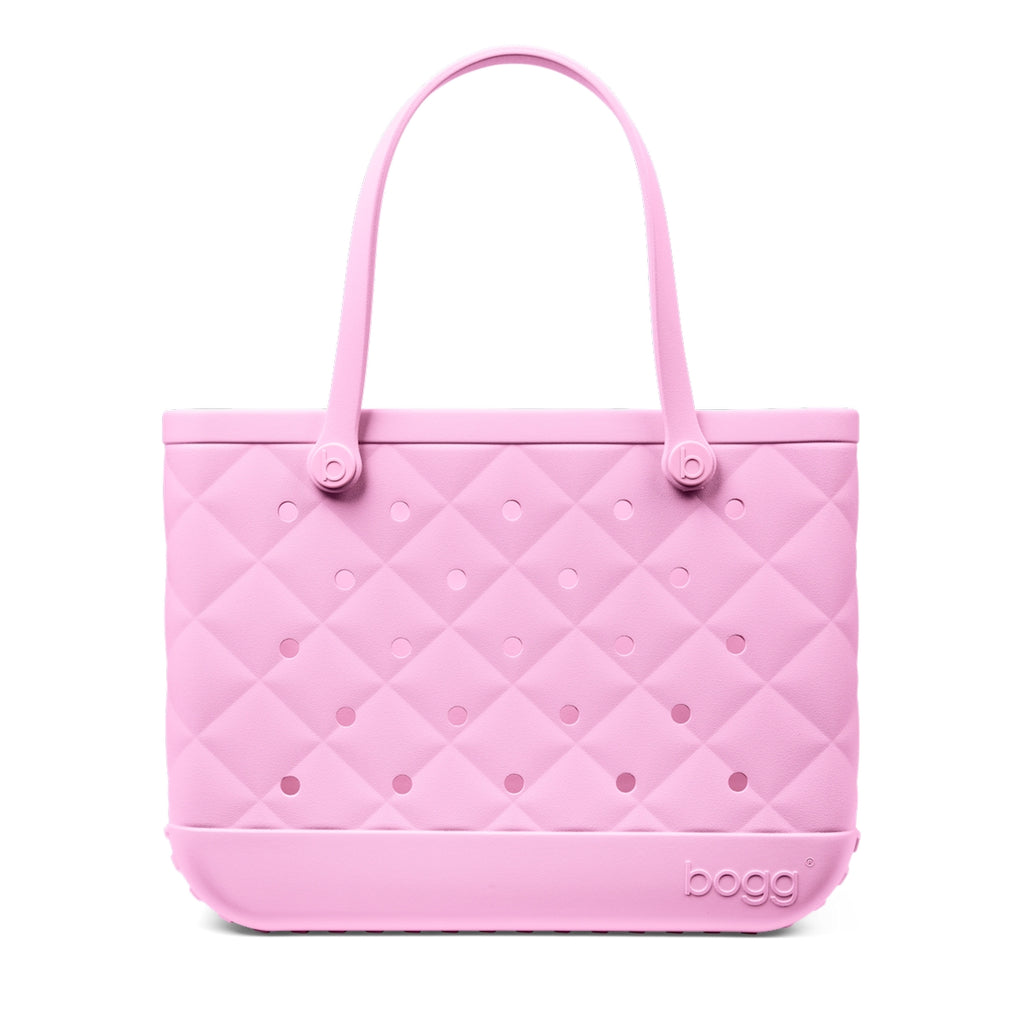 Original Bogg Bag Quilted Pink Taffy Poolside Essentials Organizer Stylish Waterproof Easy Maintenance Surface for Beach Holidays
