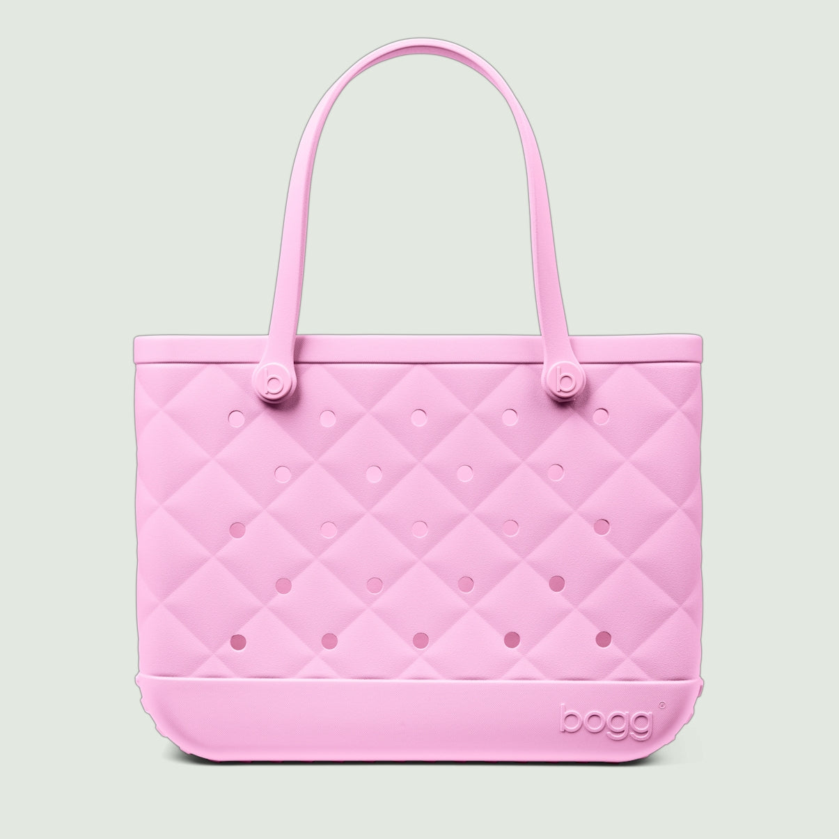 Original Bogg Bag Quilted Pink Taffy Island Getaway Carryall Premium Waterproof Adjustable Shoulder Strap for Weekend Travel