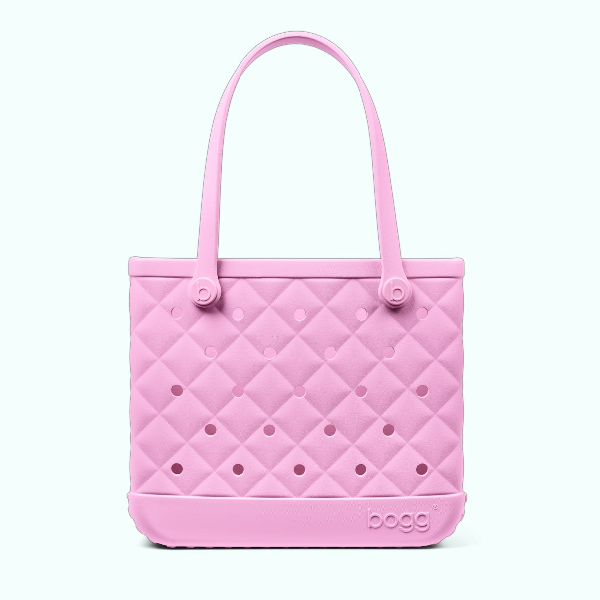Baby Bogg Bag Quilted Pink Taffy Open Top Beach Organizer Durable Waterproof with Makeup Bag for Resort Holidays Travel Organizer Vacation Essentials for Women