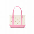 Bitty Bogg Bag Varsity Blowing Pink Bubbles Outdoor Adventure Pool Tote Sandproof Travel Friendly with Extra Storage Compartments for Yacht Excursions Travel Organizer Vacation Essentials for Women