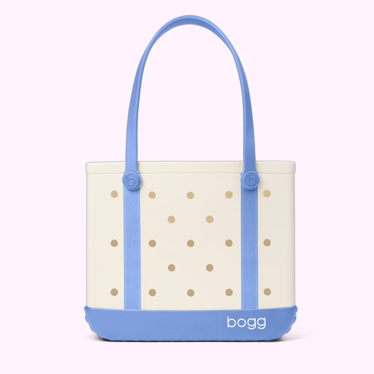 Baby Bogg Bag Varsity Out Of The Blue Waterproof EVA Beach Tote Bag Lightweight Easy Clean with Reinforced Handles for Pool Days Travel Organizer Vacation Essentials for Women