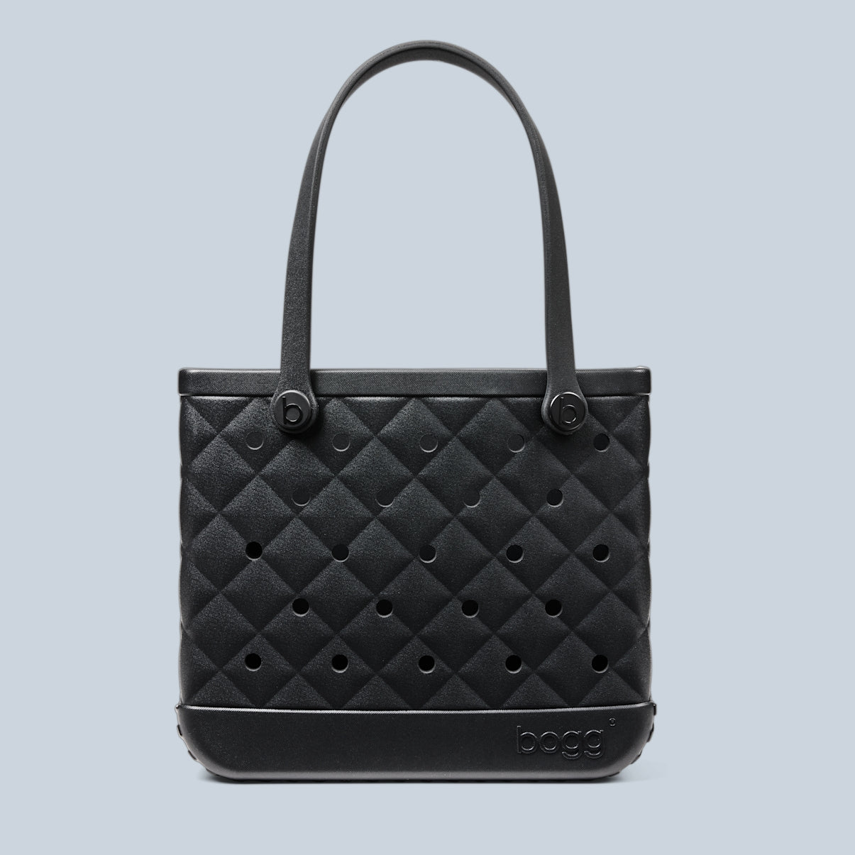 Baby Bogg Bag Quilted LBD Black Family Beach Day Carryall Washable Lightweight with Reinforced Handles for Picnic Days Travel Organizer Vacation Essentials for Women