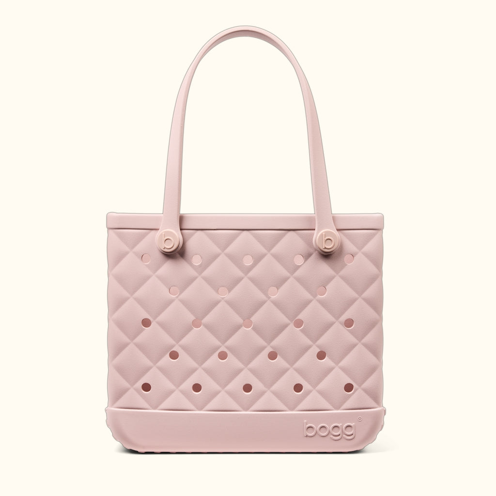 Baby Bogg Bag Quilted Rose Petal Weekend Getaway Beach Bag Travel Friendly Durable with Non Slip Bottom for Weekend Getaways Travel Organizer Vacation Essentials for Women