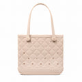 Baby Bogg Bag Quilted Freshly Pressed Linen Weekend Getaway Beach Bag Travel Friendly Durable with Non Slip Bottom for Weekend Getaways Travel Organizer Vacation Essentials for Women