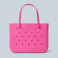 Original Bogg Bag Haute Pink Poolside Storage Carryall Easy Clean Waterproof with Waterproof Phone Pouch for Outdoor Adventures Travel Organizer Vacation Essentials for Women