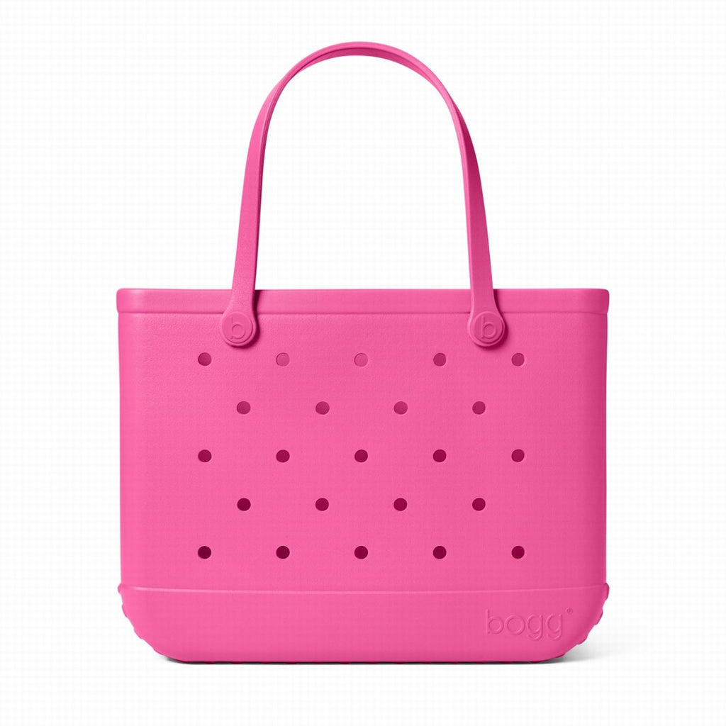 Original Bogg Bag Haute Pink Adventure Ready Beach Tote Stylish Easy Clean Reinforced Grip Handles for Women