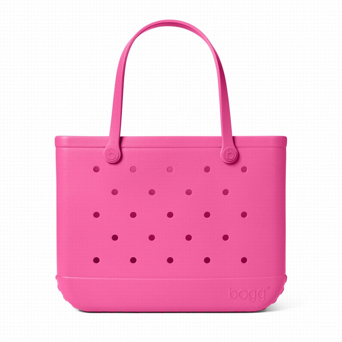 Original Bogg Bag Haute Pink Adventure Ready Beach Tote Stylish Easy Clean Reinforced Grip Handles for Women