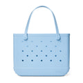 Original Bogg Bag Blue Skies and Bogg Bag Waterfront Travel Tote Lightweight Tip Resistant Easy Maintenance Surface for Weekend Travel