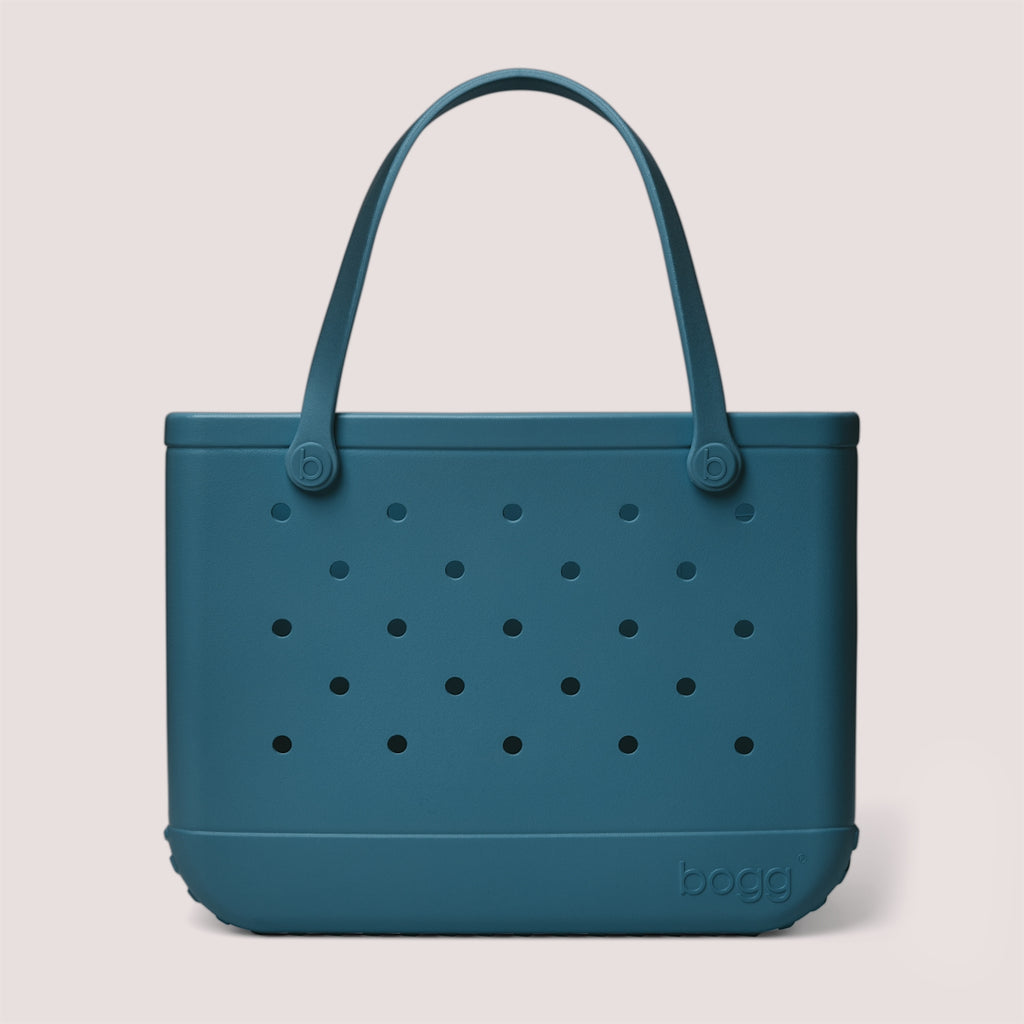 Original Bogg Bag Blue Lagoon Lightweight Waterproof Carryall Durable Tip Resistant with Non Slip Bottom for Summer Travel Travel Organizer Vacation Essentials for Women