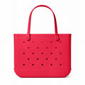 Original Bogg Bag Off to the Races Red Tropical Resort Beach Bag Lightweight Oversized Waterproof Phone Pouch Included for Cruise Travel