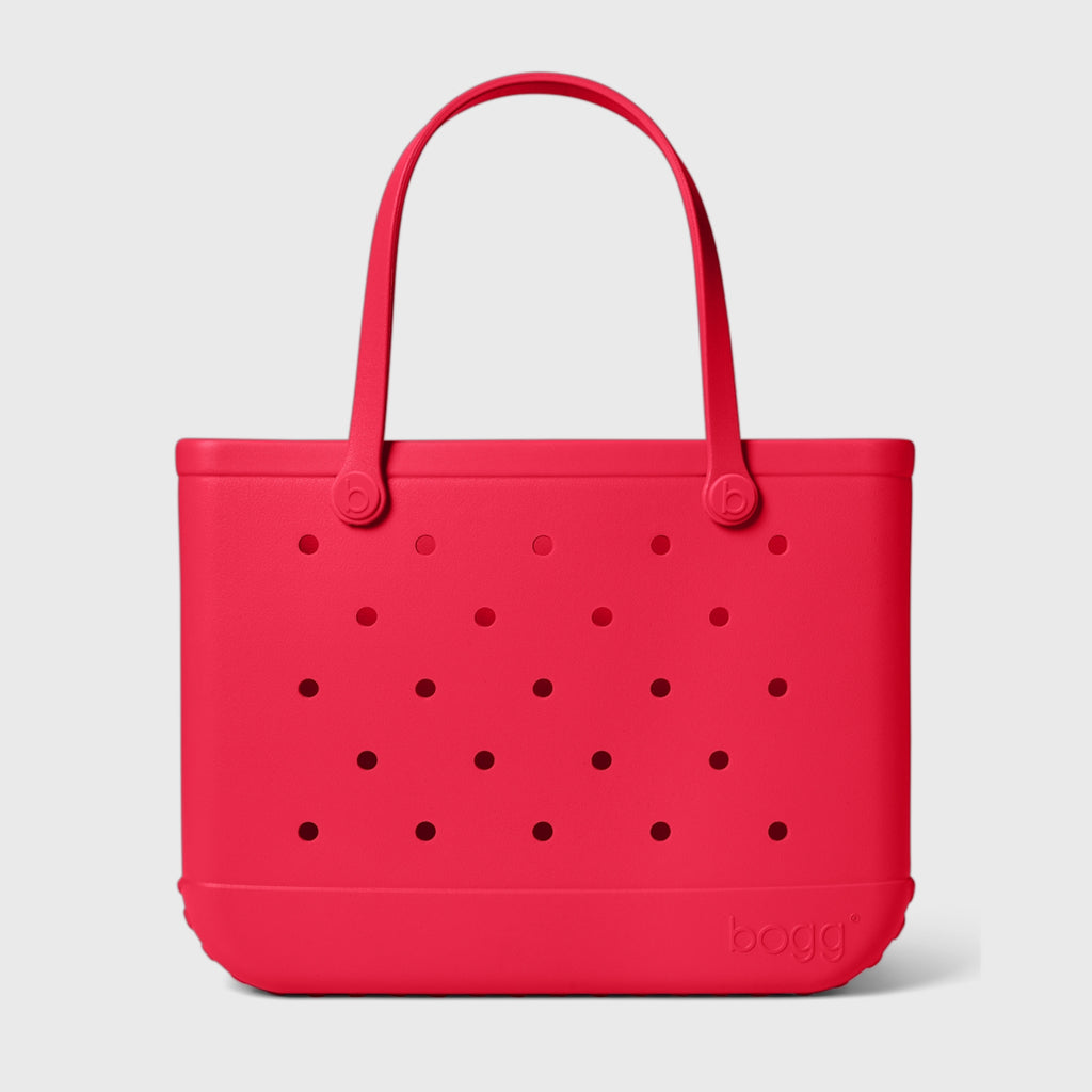 Original Bogg Bag Off to the Races Red Adventure Ready Beach Tote Flexible Oversized Waterproof Phone Pouch Included for Women