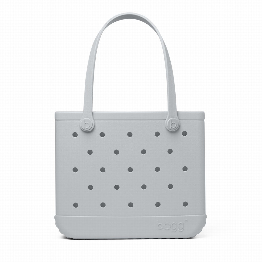 Baby Bogg Bag Shades of Gray Easy Clean Rubber Tote Waterproof Easy Clean with Cosmetic Organizer for Camping Trips Travel Organizer Vacation Essentials for Women