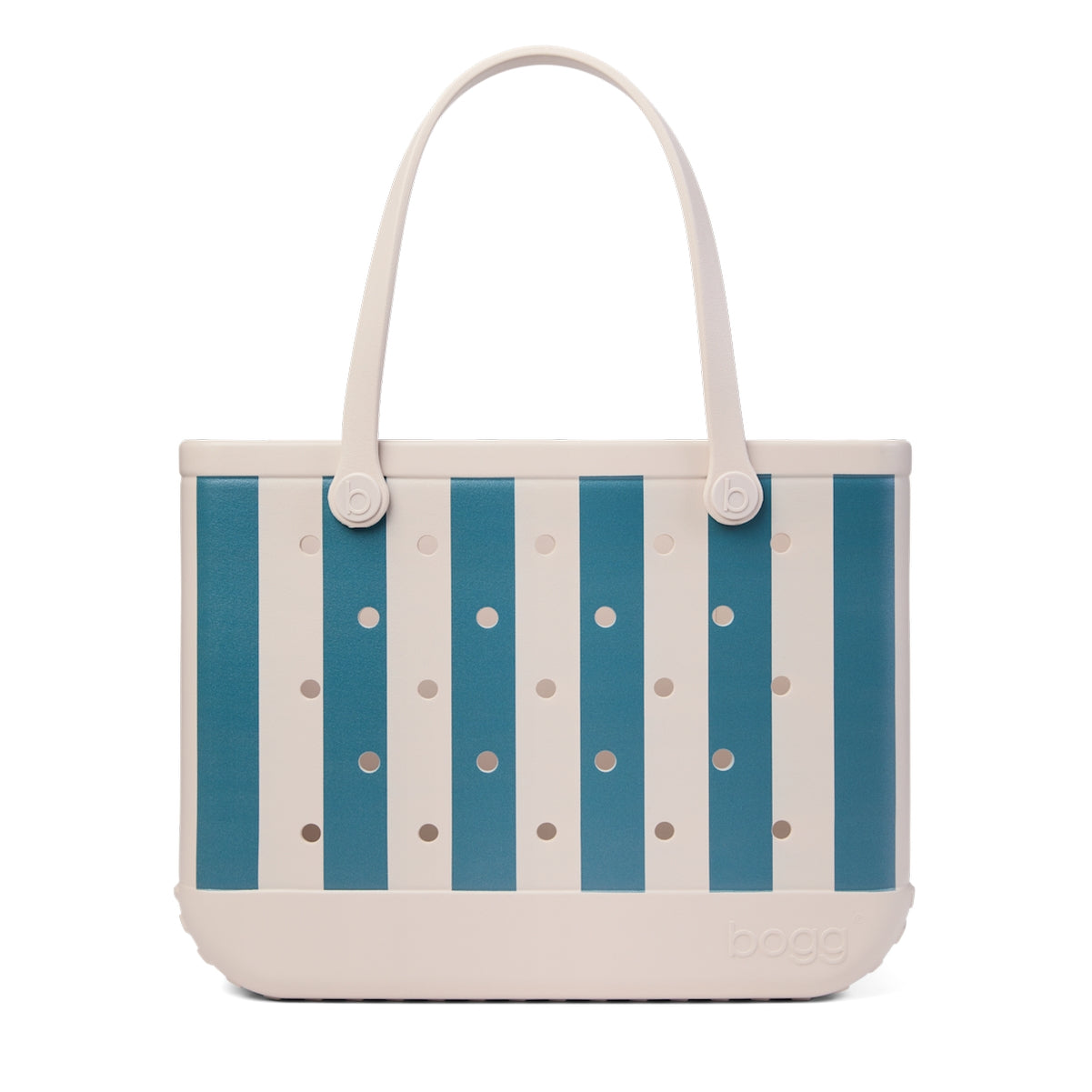 Original Bogg Bag Dockside Stripe Waterfront Travel Tote Ultra Durable Travel Friendly Accessory Organizer Pouch for Pool Activities