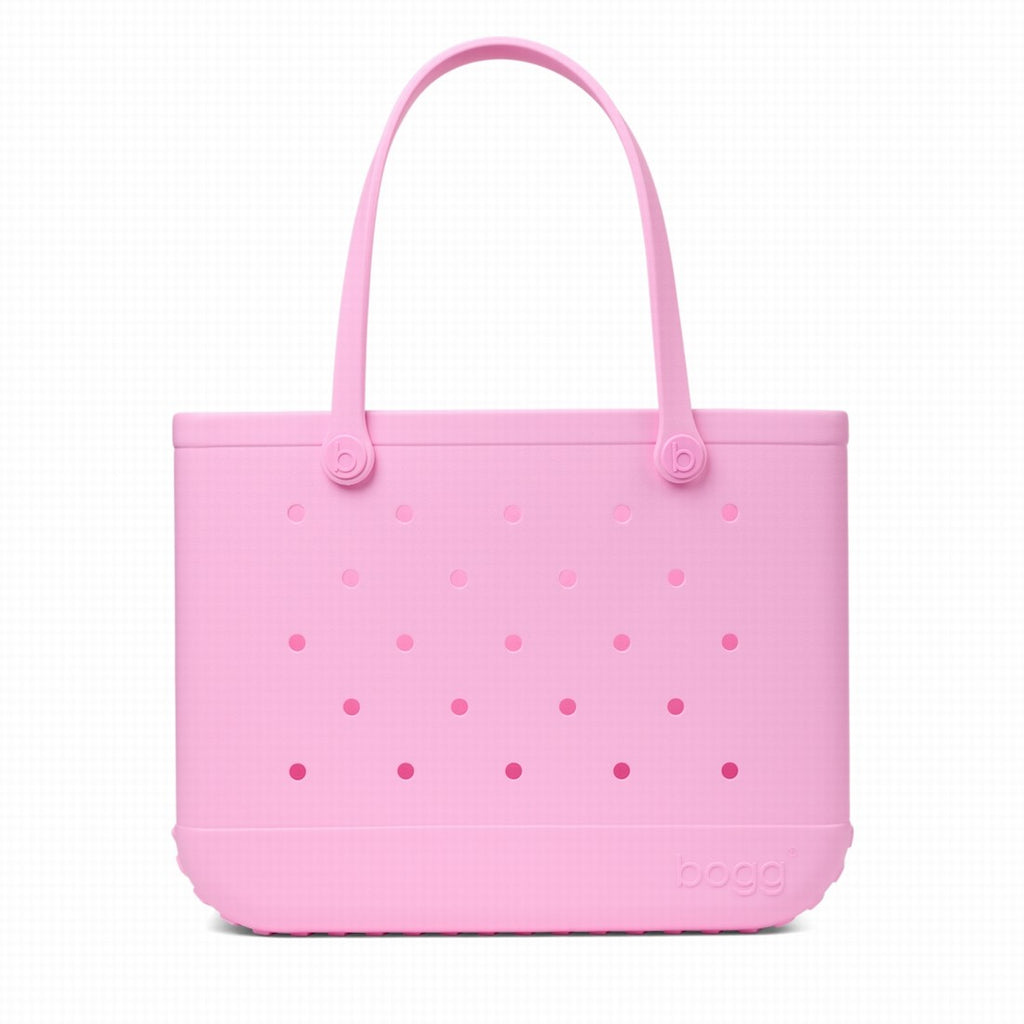 Original Bogg Bag Pink Taffy Resort Vacation Beach Tote Durable Large Capacity with Spacious Interior for Camping Trips Travel Organizer Vacation Essentials for Women