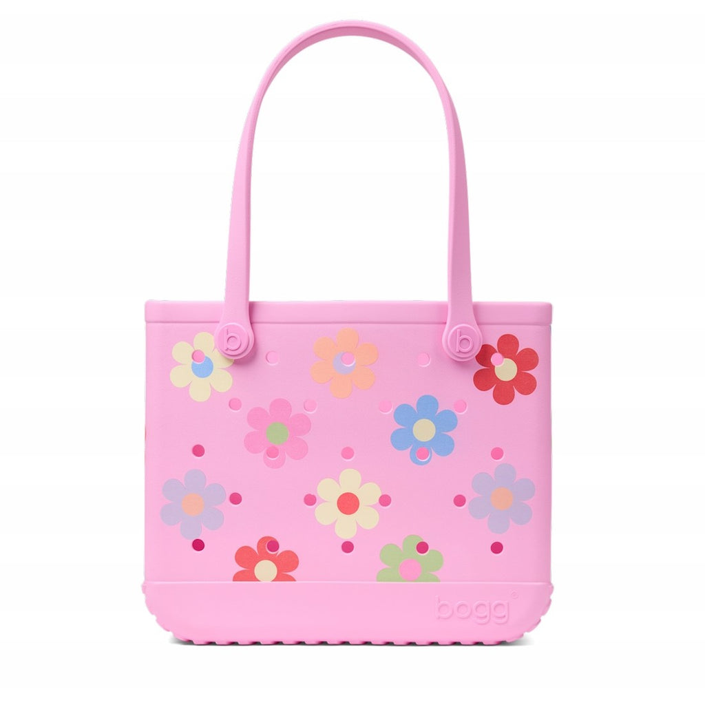 Baby Bogg Bag Happy Flowers Boat Trip Waterproof Tote Oversized Lightweight with Easy Clean Surface for Tropical Vacations Travel Organizer Vacation Essentials for Women