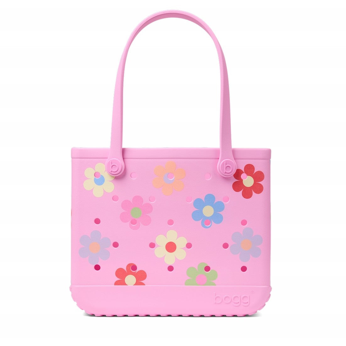 Baby Bogg Bag Happy Flowers Boat Trip Waterproof Tote Oversized Lightweight with Easy Clean Surface for Tropical Vacations Travel Organizer Vacation Essentials for Women