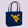 Baby Bogg Bag West Virginia Mountaineers Heavy Duty Rubber Beach Bag Tip Resistant Travel Friendly with Extra Storage Compartments for Beach Vacation Travel Organizer Vacation Essentials for Women