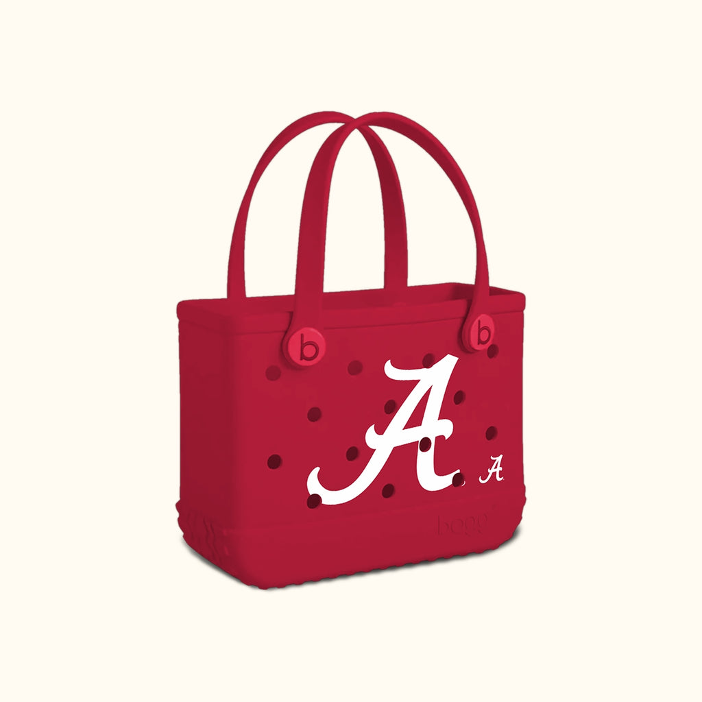 Bitty Bogg Bag Alabama Crimson Tide Cruise Essentials Travel Tote Large Capacity Lightweight with Extra Storage Compartments for Family Beach Days Travel Organizer Vacation Essentials for Women