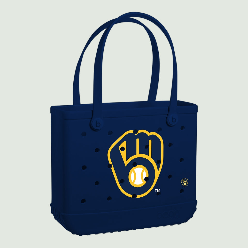 Baby Bogg Bag Milwaukee Brewers Women's Waterproof Beach Tote Washable Washable with Makeup Bag for Family Beach Days Travel Organizer Vacation Essentials for Women