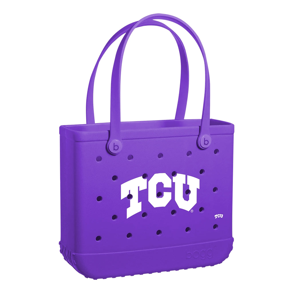 Baby Bogg Bag TCU Horned Frogs Sand Resistant Beach Storage Bag Durable Travel Friendly with Extra Storage Compartments for Water Sports Travel Organizer Vacation Essentials for Women