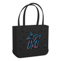 Baby Bogg Bag Miami Marlins Sand Resistant Beach Storage Bag Sandproof Tip Resistant with Spacious Interior for Beach Vacation Travel Organizer Vacation Essentials for Women