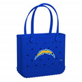 Baby Bogg Bag Los Angeles Chargers Lightweight Waterproof Carryall Oversized Durable with Makeup Bag for Beach Vacation Travel Organizer Vacation Essentials for Women