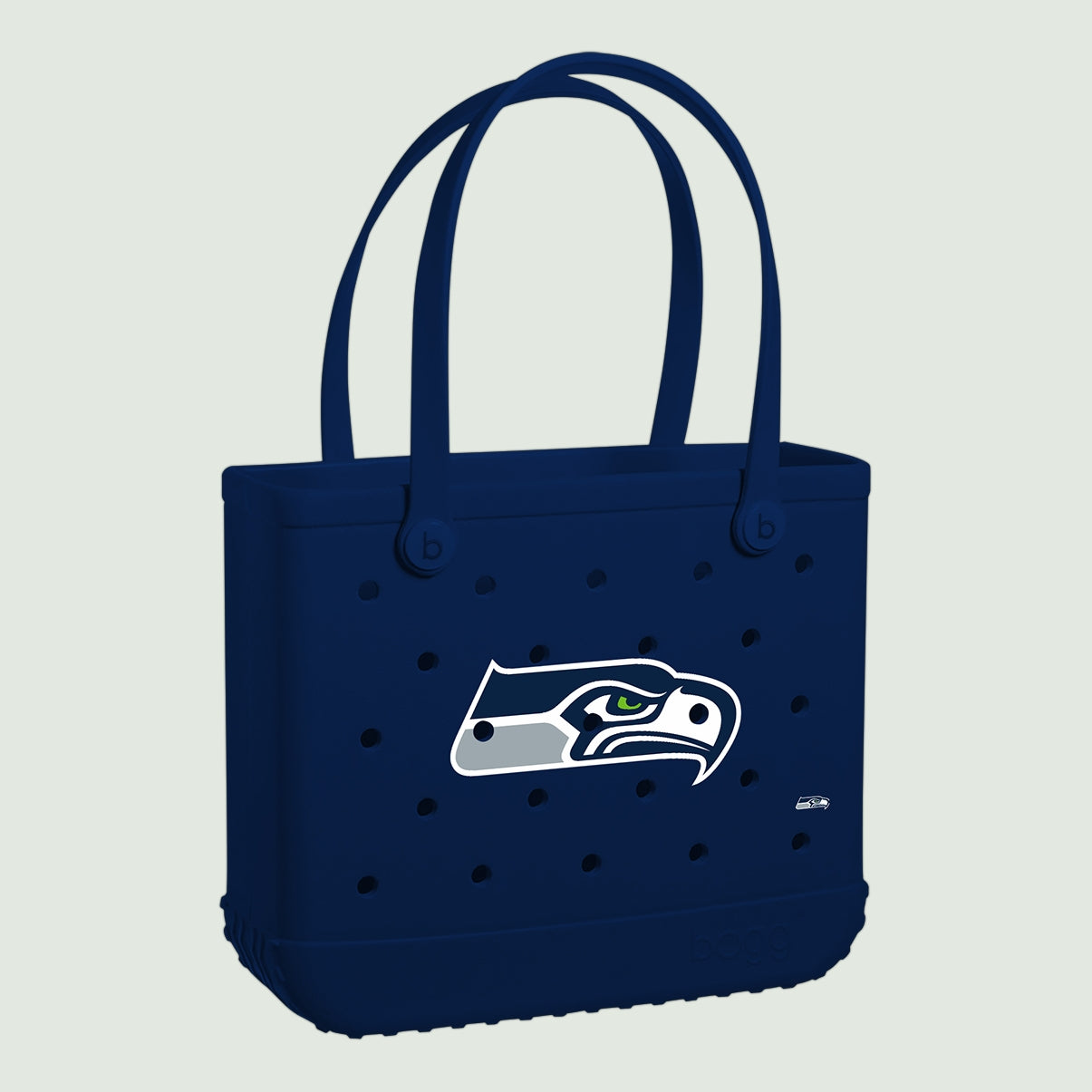 Baby Bogg Bag Seattle Seahawks Heavy Duty Rubber Beach Bag Large Capacity Oversized with Makeup Bag for Family Beach Days Travel Organizer Vacation Essentials for Women