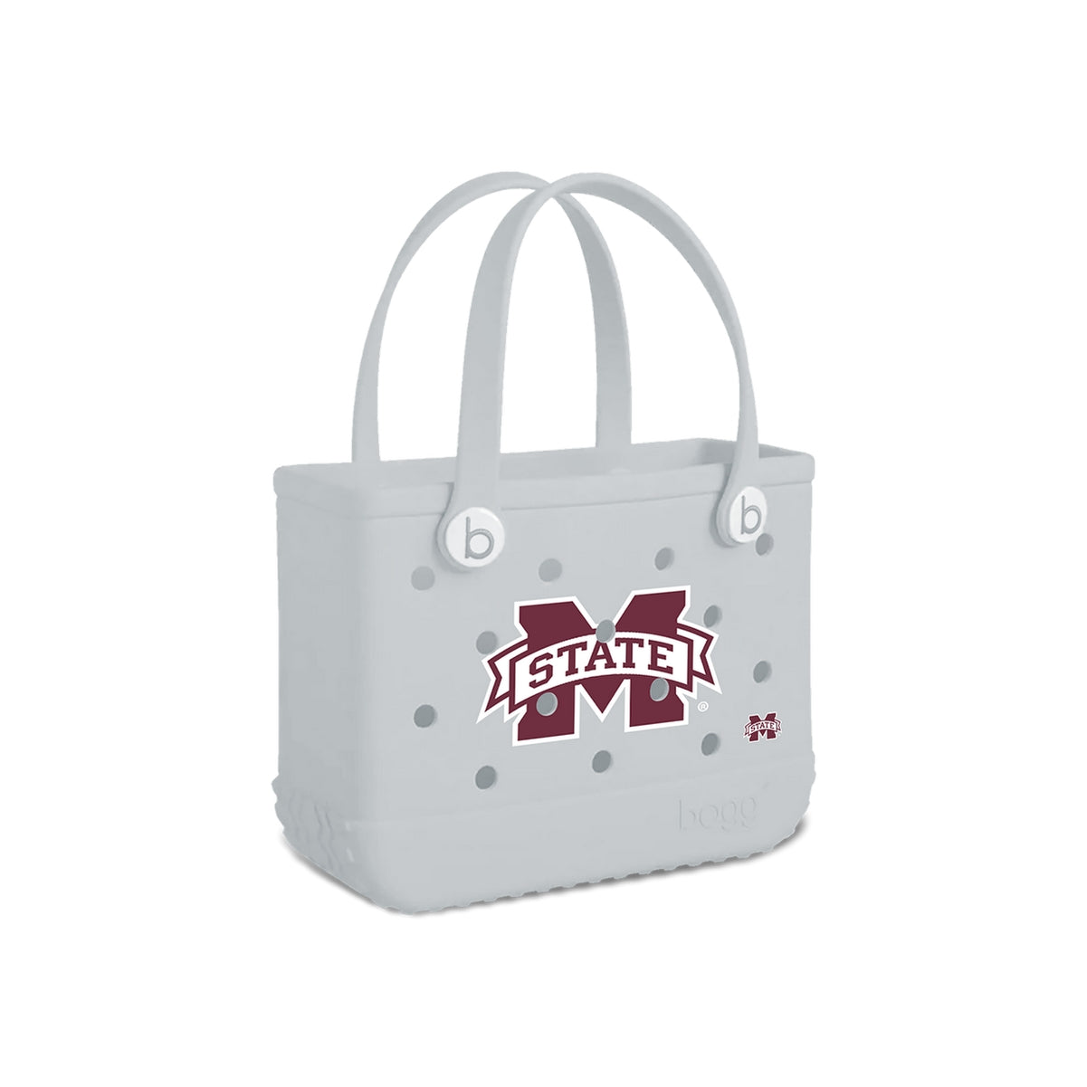 Bitty Bogg Bag Mississippi State Bulldogs Oversized Beach Travel Tote Durable Easy Clean with Travel Accessory Pouch for Water Sports Travel Organizer Vacation Essentials for Women