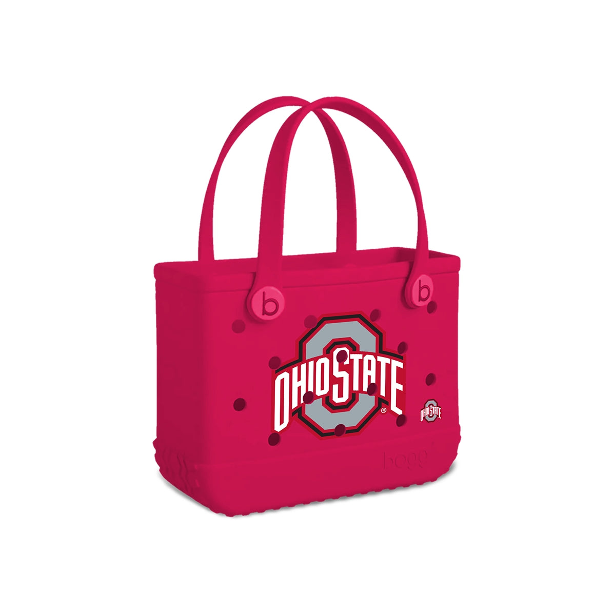 Bitty Bogg Bag Ohio State Buckeyes Vacation Essentials Beach Organizer Lightweight Oversized with Makeup Bag for Pool Days Travel Organizer Vacation Essentials for Women