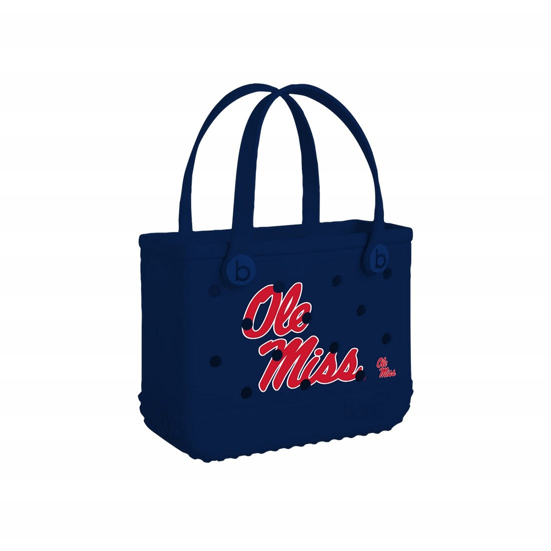 Bitty Bogg Bag Ole Miss Rebels Coastal Weekend Carryall Stylish Multi Purpose Reinforced Grip Handles for Pool Activities