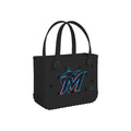 Bitty Bogg Bag Miami Marlins Sunny Getaway Carryall Functional Washable Extra Wide Opening for Pool Activities