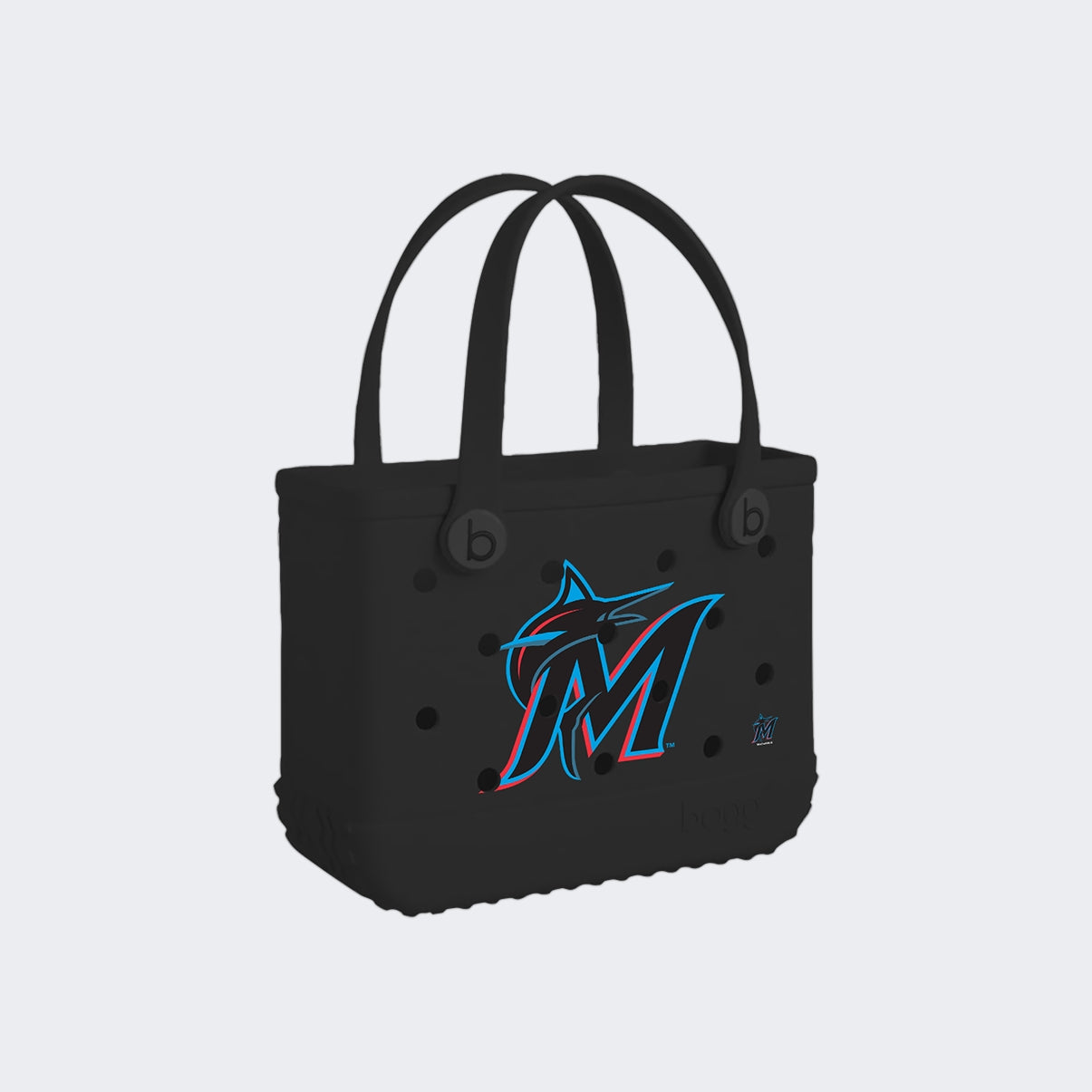 Bitty Bogg Bag Miami Marlins Vacation Essentials Beach Organizer Waterproof Easy Clean with Adjustable Shoulder Strap for Boat Trips Travel Organizer Vacation Essentials for Women
