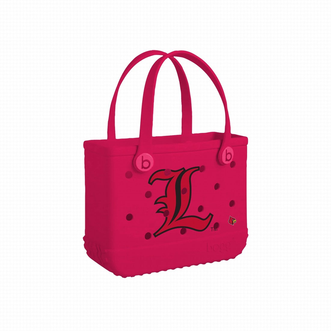 Bitty Bogg Bag Louisville Cardinals Beach Vacation Carryall Stylish Easy Clean Adjustable Shoulder Strap for Women