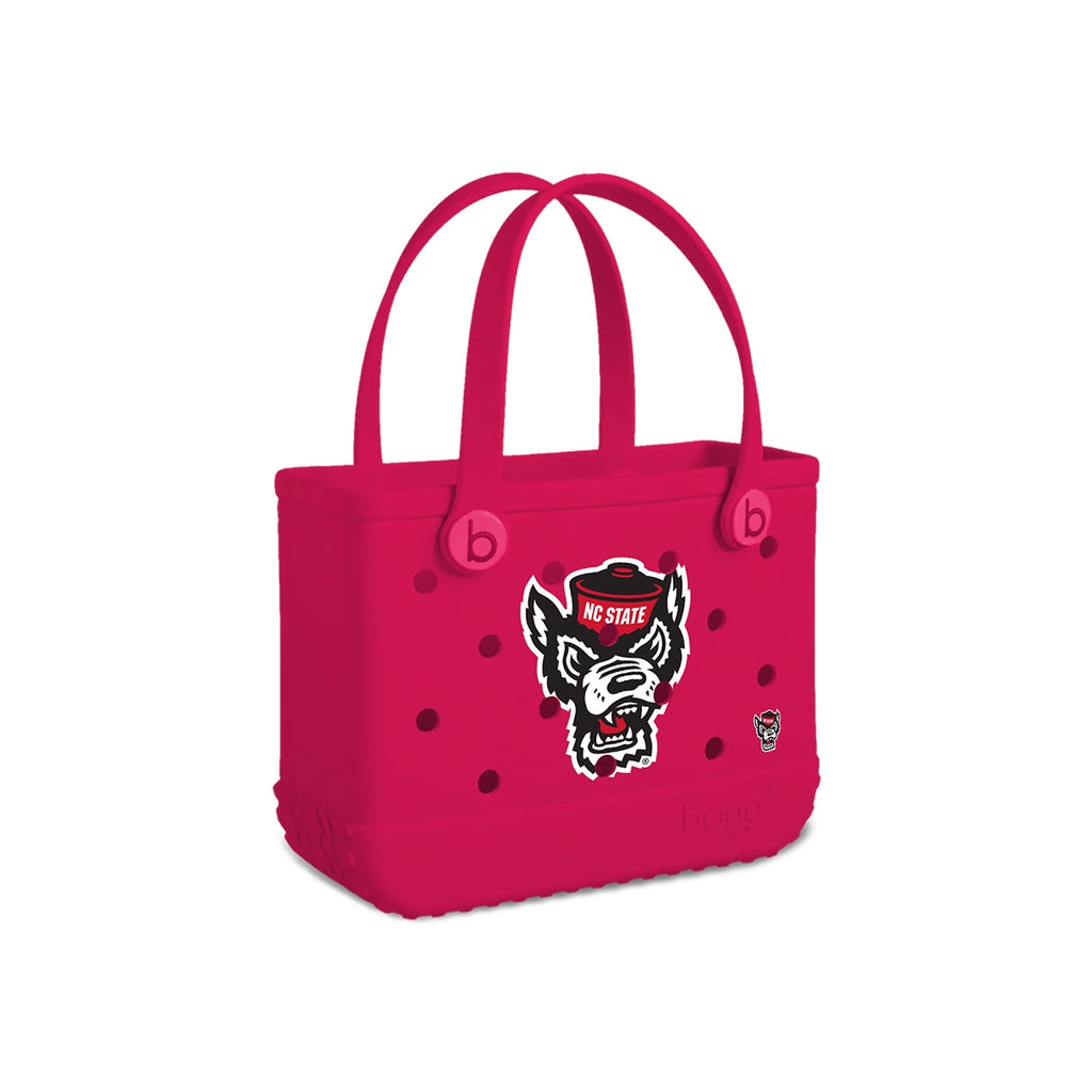 Bitty Bogg Bag NC State Wolfpack Heavy Duty Rubber Beach Bag Oversized Waterproof with Waterproof Phone Pouch for Boat Trips Travel Organizer Vacation Essentials for Women