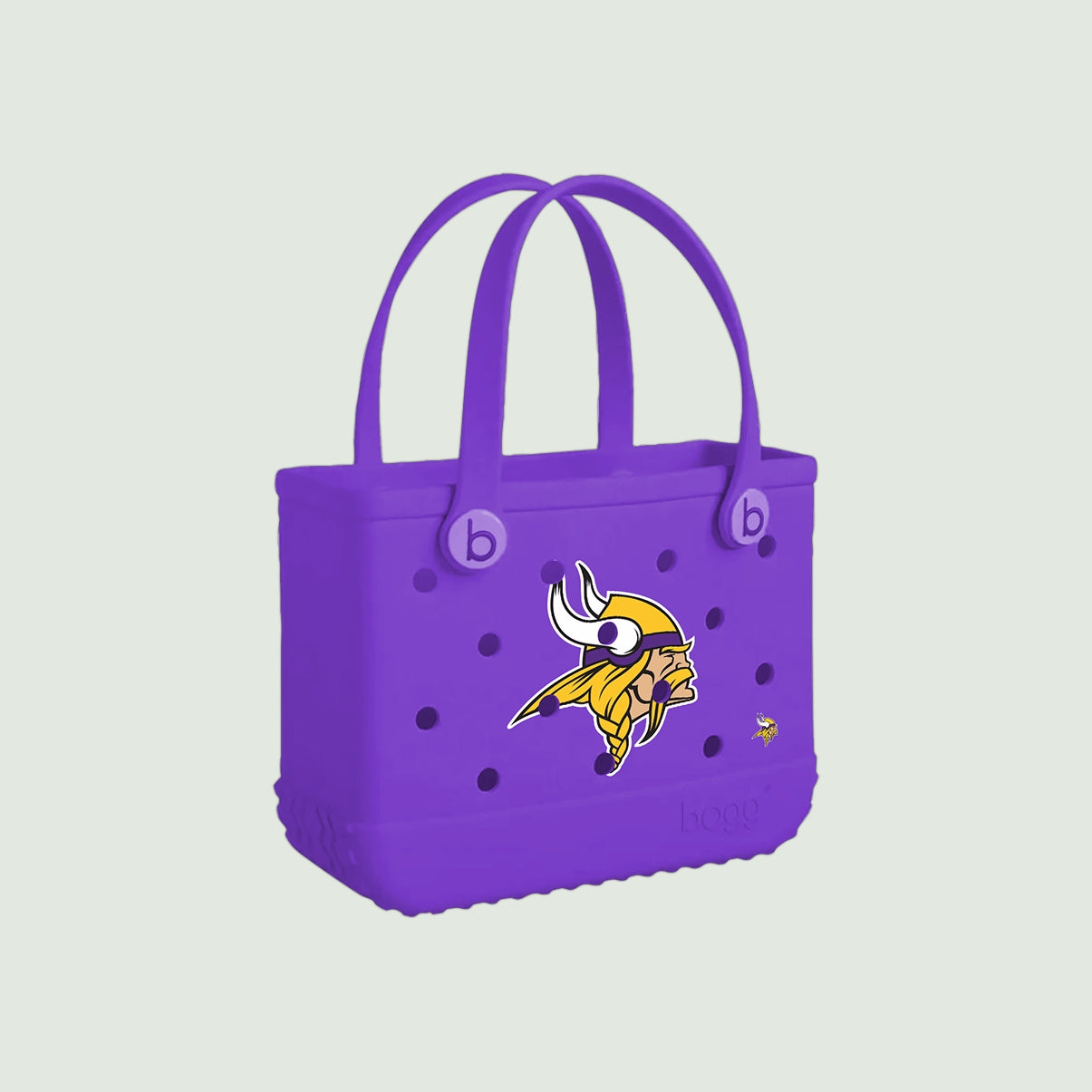 Bitty Bogg Bag Minnesota Vikings Yacht Day Travel Organizer Modern Multi Purpose Non Slip Bottom Design for Women