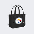 Bitty Bogg Bag Pittsburgh Steelers Travel Friendly Beach Organizer Waterproof Waterproof with Extra Storage Compartments for Outdoor Adventures Travel Organizer Vacation Essentials for Women
