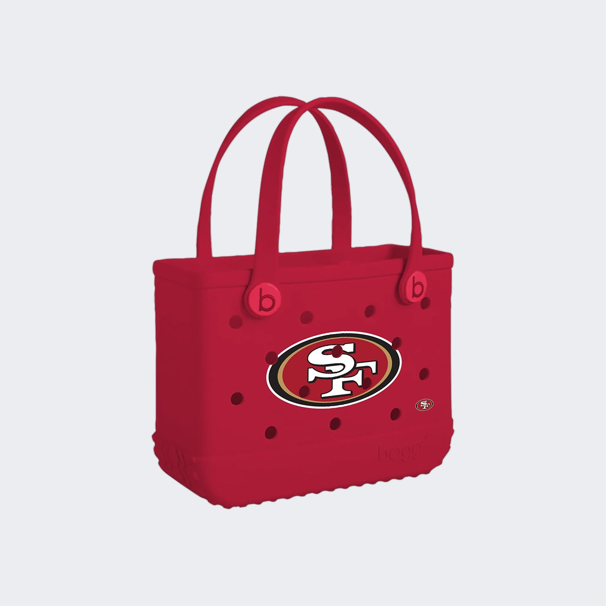 Bitty Bogg Bag San Francisco 49ers Poolside Storage Carryall Travel Friendly Tip Resistant with Reinforced Handles for Family Beach Days Travel Organizer Vacation Essentials for Women