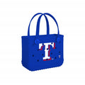 Bitty Bogg Bag Texas Rangers Family Size Beach Organizer Durable Easy Clean with Cosmetic Organizer for Lake Adventures Travel Organizer Vacation Essentials for Women