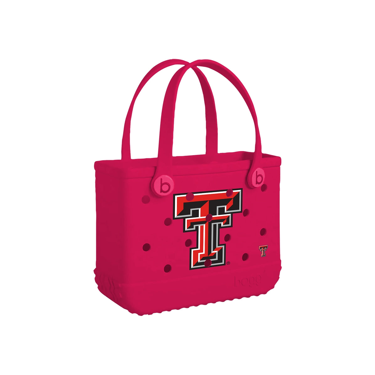 Bitty Bogg Bag Texas Tech Red Raiders Resort Vacation Beach Tote Tip Resistant Tip Resistant with Waterproof Phone Pouch for Summer Travel Travel Organizer Vacation Essentials for Women