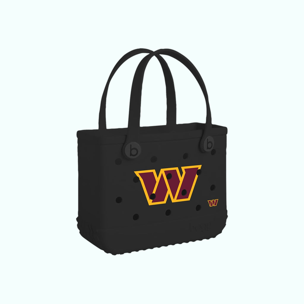 Bitty Bogg Bag Washington Commanders Beach Gear Storage Bag Modern Travel Friendly Deep Storage Interior for Resort Vacations