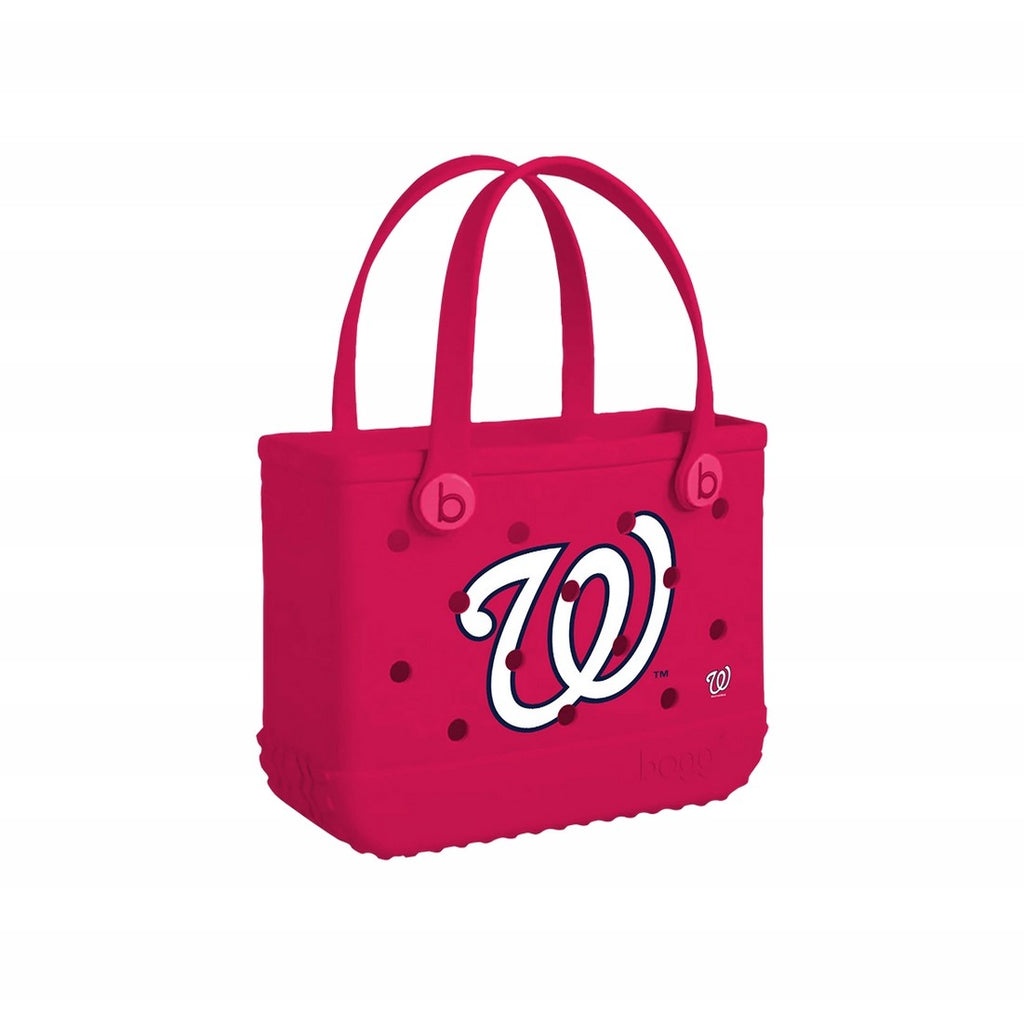 Bitty Bogg Bag Washington Nationals Heavy Duty Rubber Beach Bag Travel Friendly Easy Clean with Adjustable Shoulder Strap for Pool Days Travel Organizer Vacation Essentials for Women