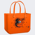 Original Bogg Bag Baltimore Orioles Heavy Duty Rubber Beach Bag Durable Oversized with Extra Storage Compartments for Summer Travel Travel Organizer Vacation Essentials for Women
