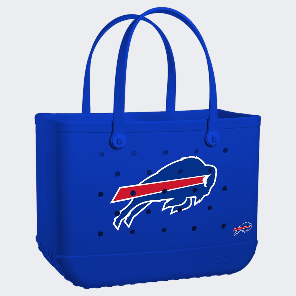 Original Bogg Bag Buffalo Bills Travel Companion Beach Tote Flexible Easy Clean Reinforced Grip Handles for Women